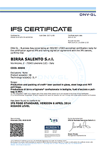IFS Standard Certification